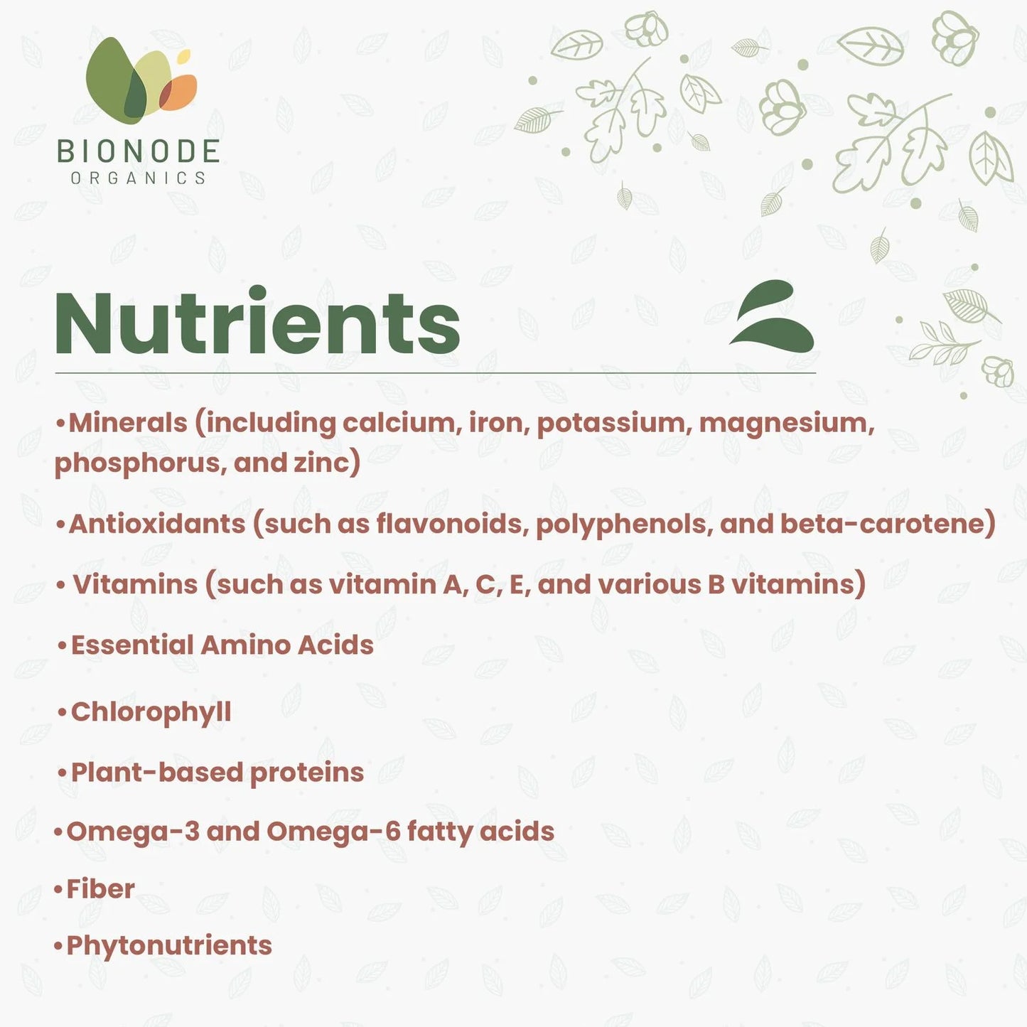 Bionode Organic Moringa Powder