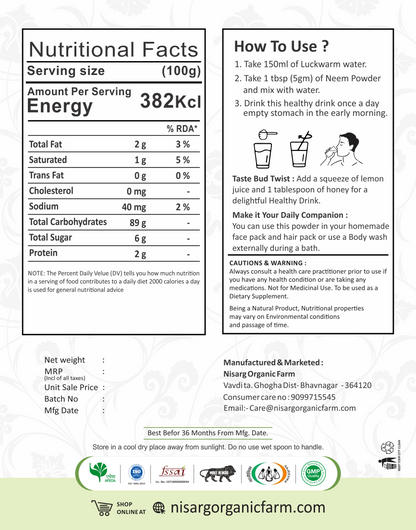 Neem Leaf Powder