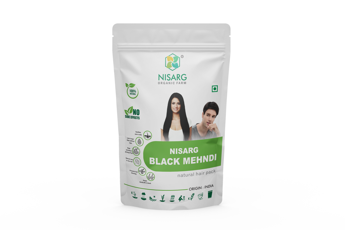 Nisarg Herbal Black Mehndi 20g (2 pcs)