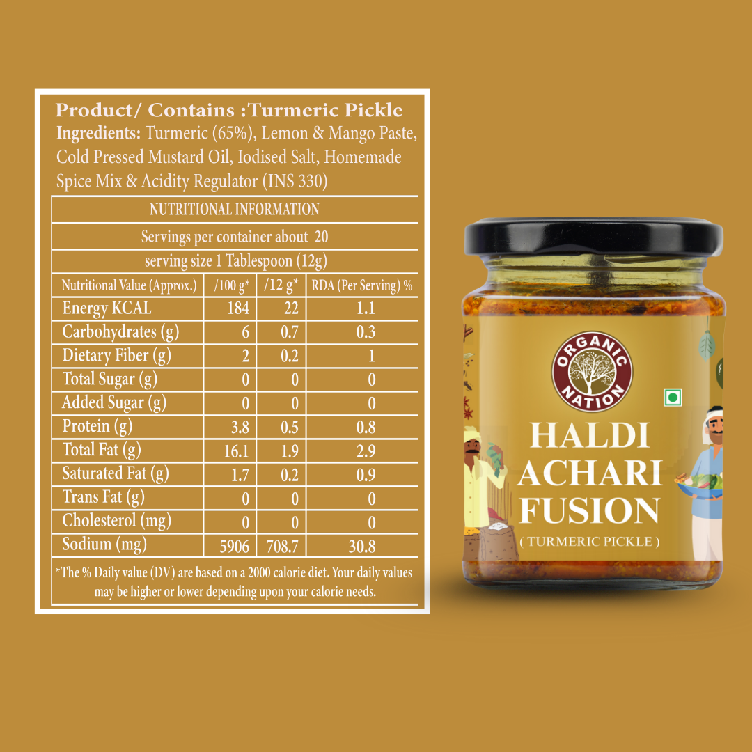 HALDI ACHARI FUSION (Turmeric Pickle)