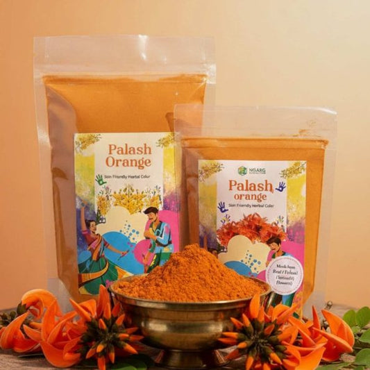 Nisarg Organic Farm Herbal Orange Gulal – Made from Natural Palash Flowers
