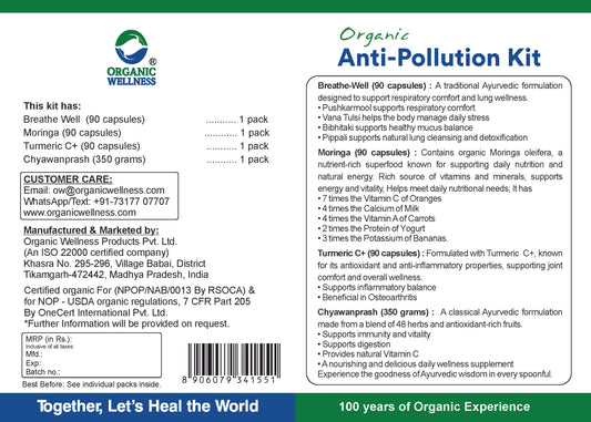 Organic Wellness Anti Pollution Kit