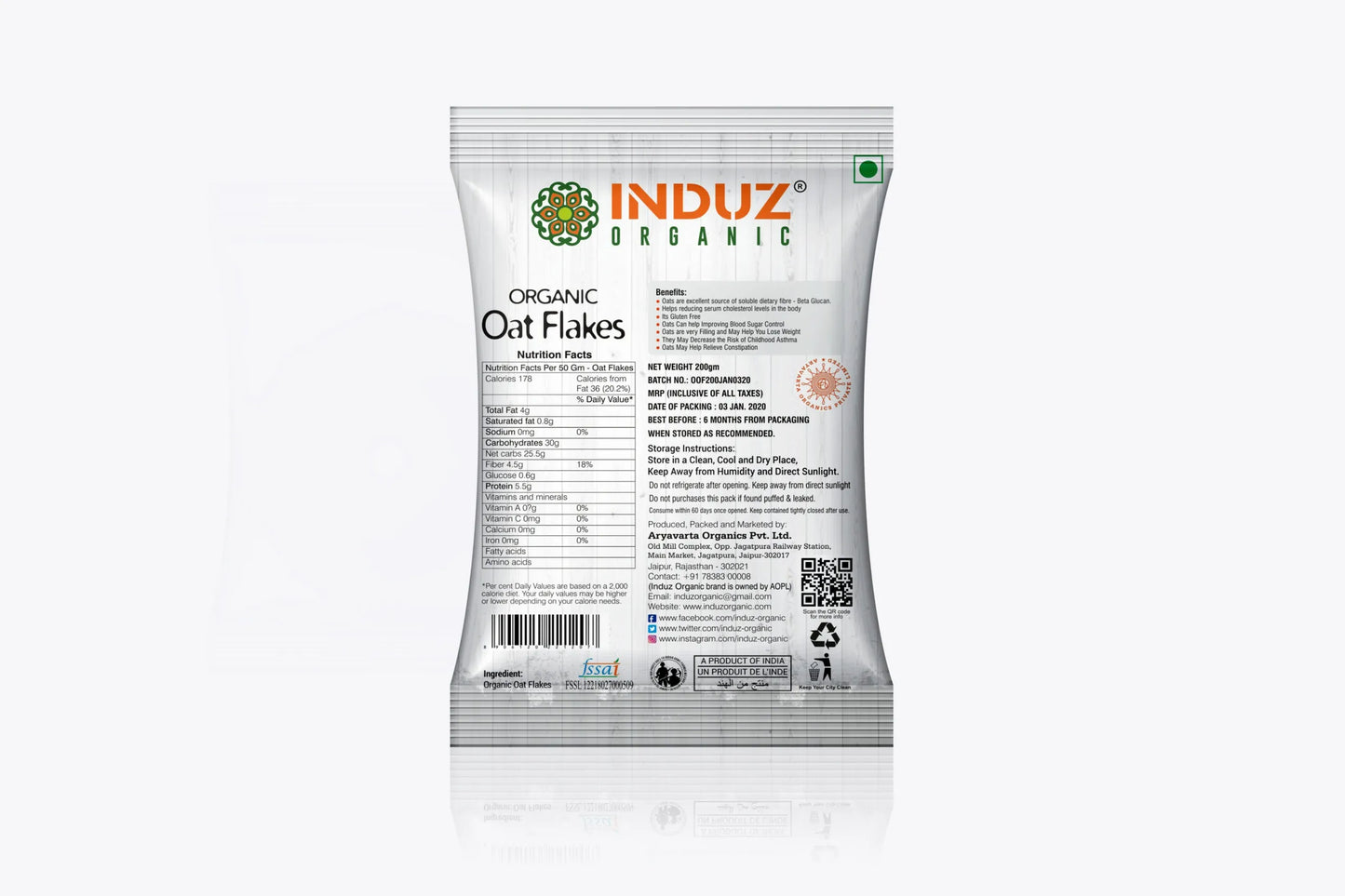 Organic OATs Flakes