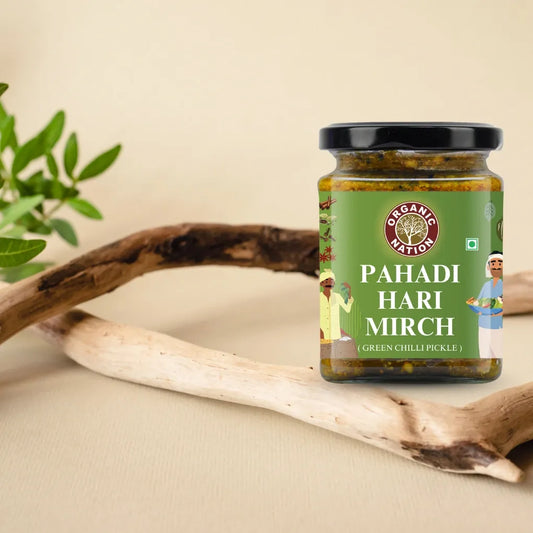 Organic PAHADI HARI MIRCH (Green Chilli Pickle)