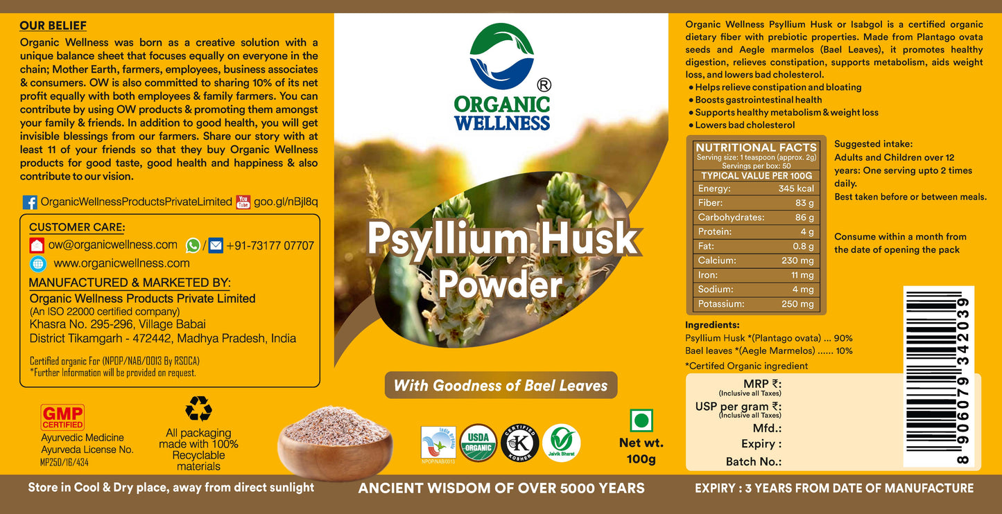 Psyllium Husk Isabgol Powder