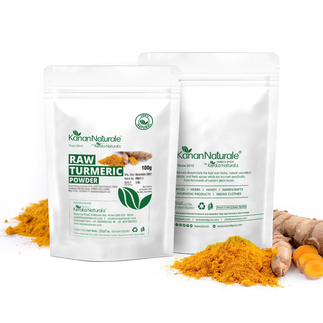 RAW TURMERIC POWDER
