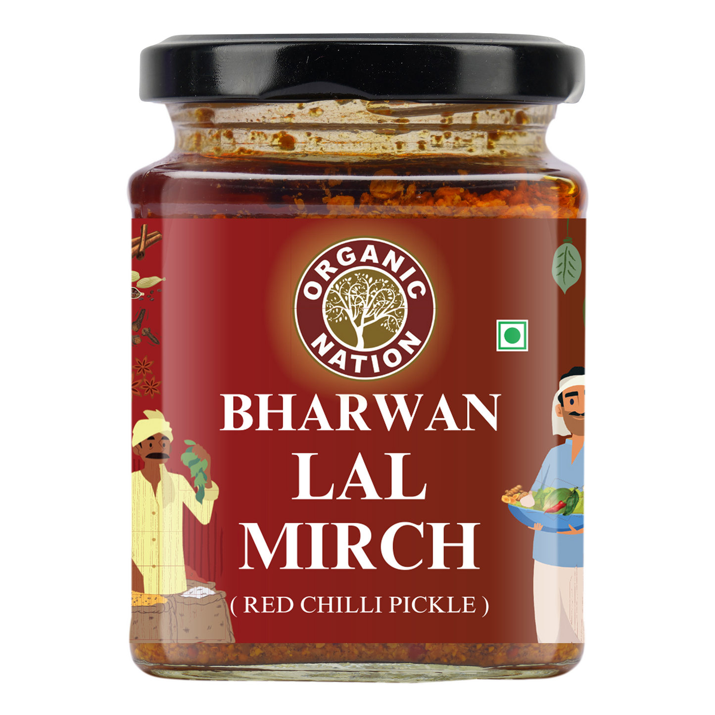 BHARWAN LAL MIRCH (Stuffed Red Chilli Pickle)