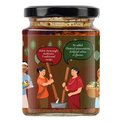 BHARWAN LAL MIRCH (Stuffed Red Chilli Pickle)