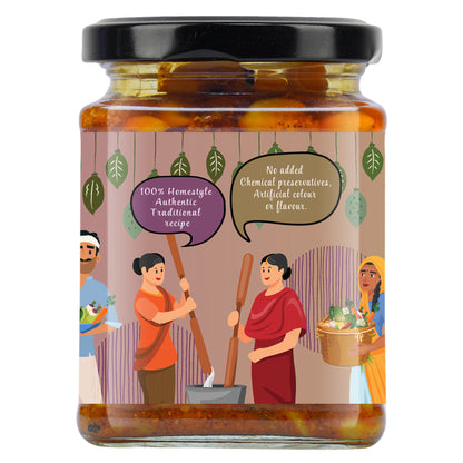 LAHSUN ACHARI TWIST (Garlic Pickle)