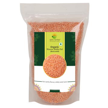 Organic Masoor Malka (Dhuli) Dal (Red Lentil) | 1 Kg