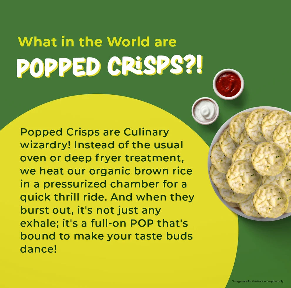 Brown rice Crisps, Cream & Onion - 55 GM