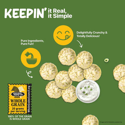 Brown rice Crisps, Cream & Onion - 55 GM