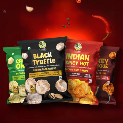 Brown rice Crisps, Smokey Barbeque - 55 GM