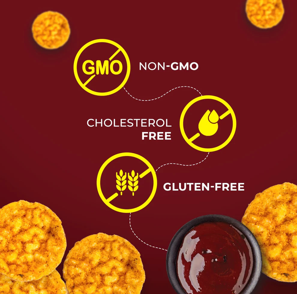 Brown rice Crisps, Smokey Barbeque - 55 GM