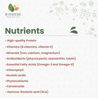 Bionode Organic Spirulina Powder