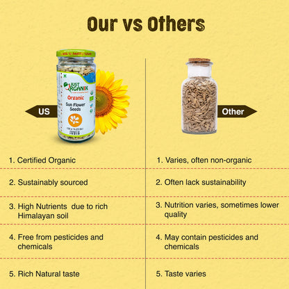 Organic Sunflower Seeds (Surajmukhi Ke Beej)