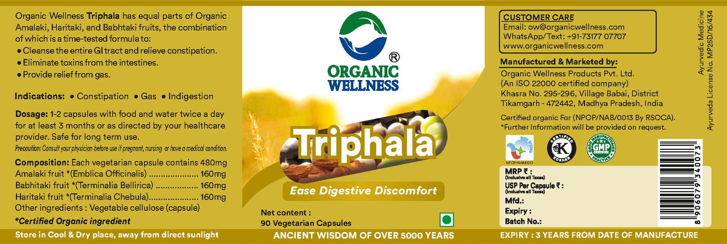 Triphala 90 Capsules