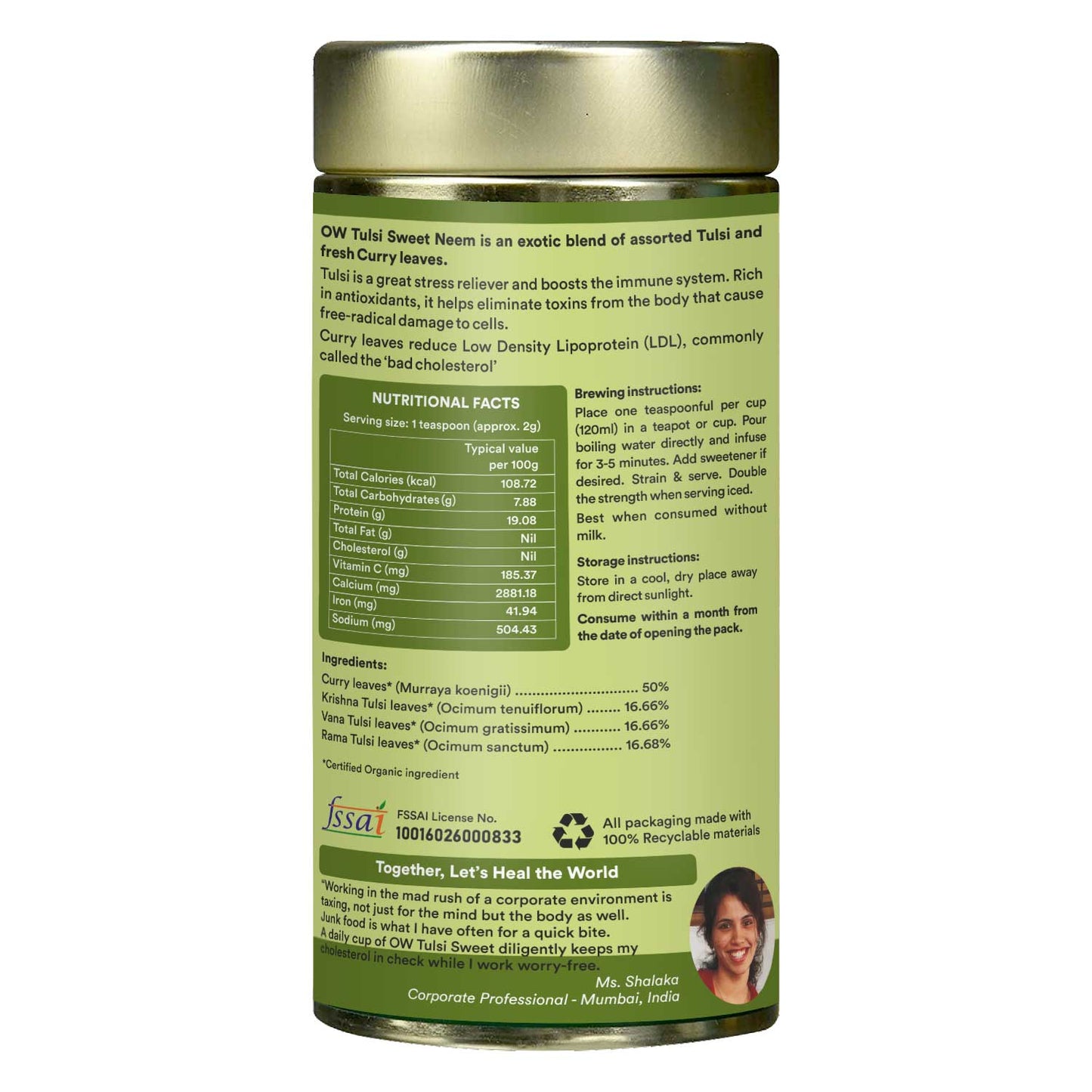 Tulsi Sweet Neem Tea