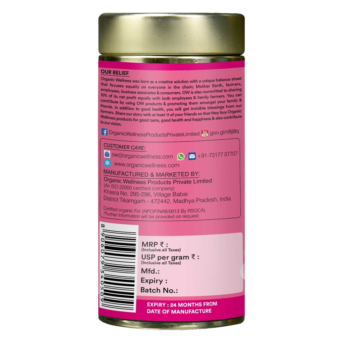 Organic Tulsi Indian Rose Tea