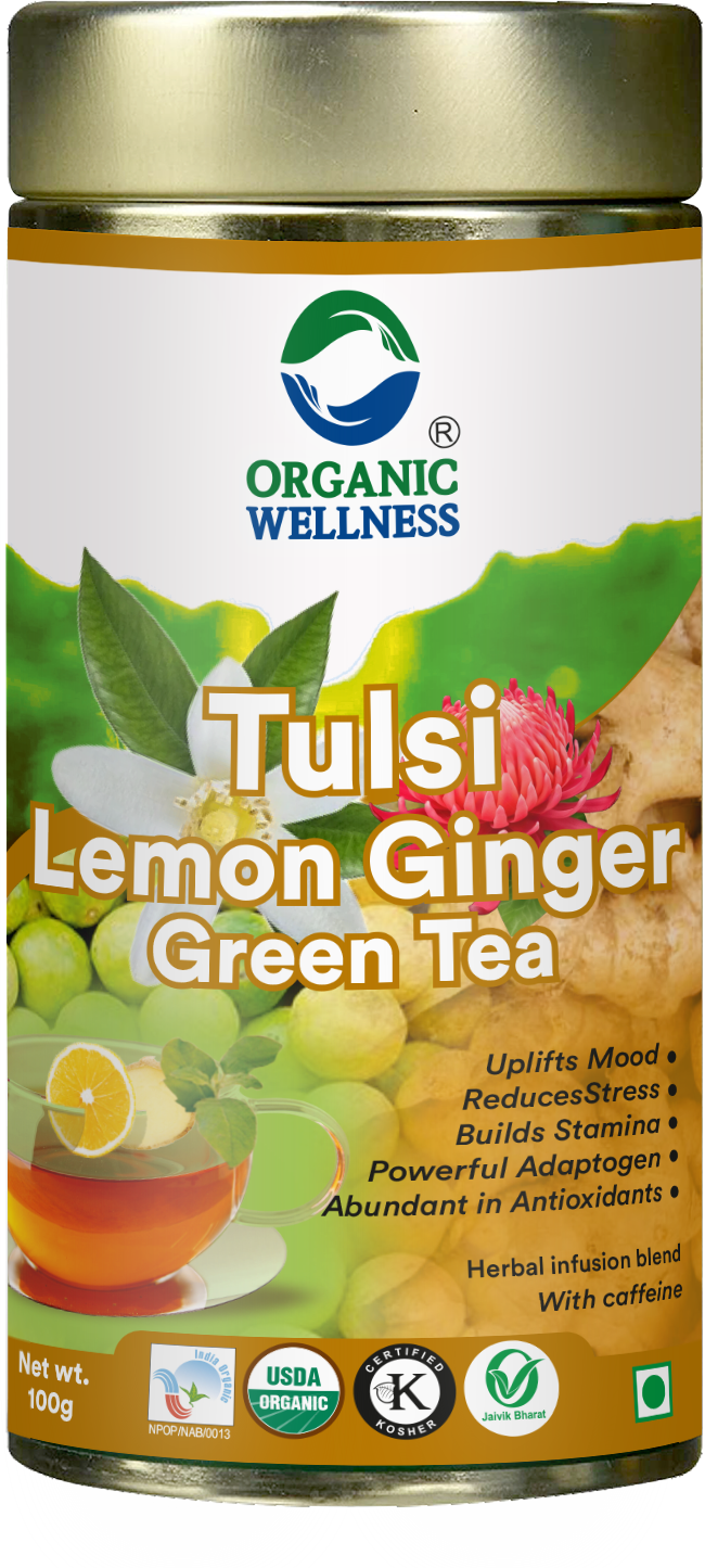 Tulsi Lemon Ginger Green Tea