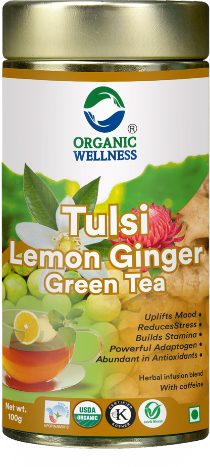 Tulsi Lemon Ginger Green Tea