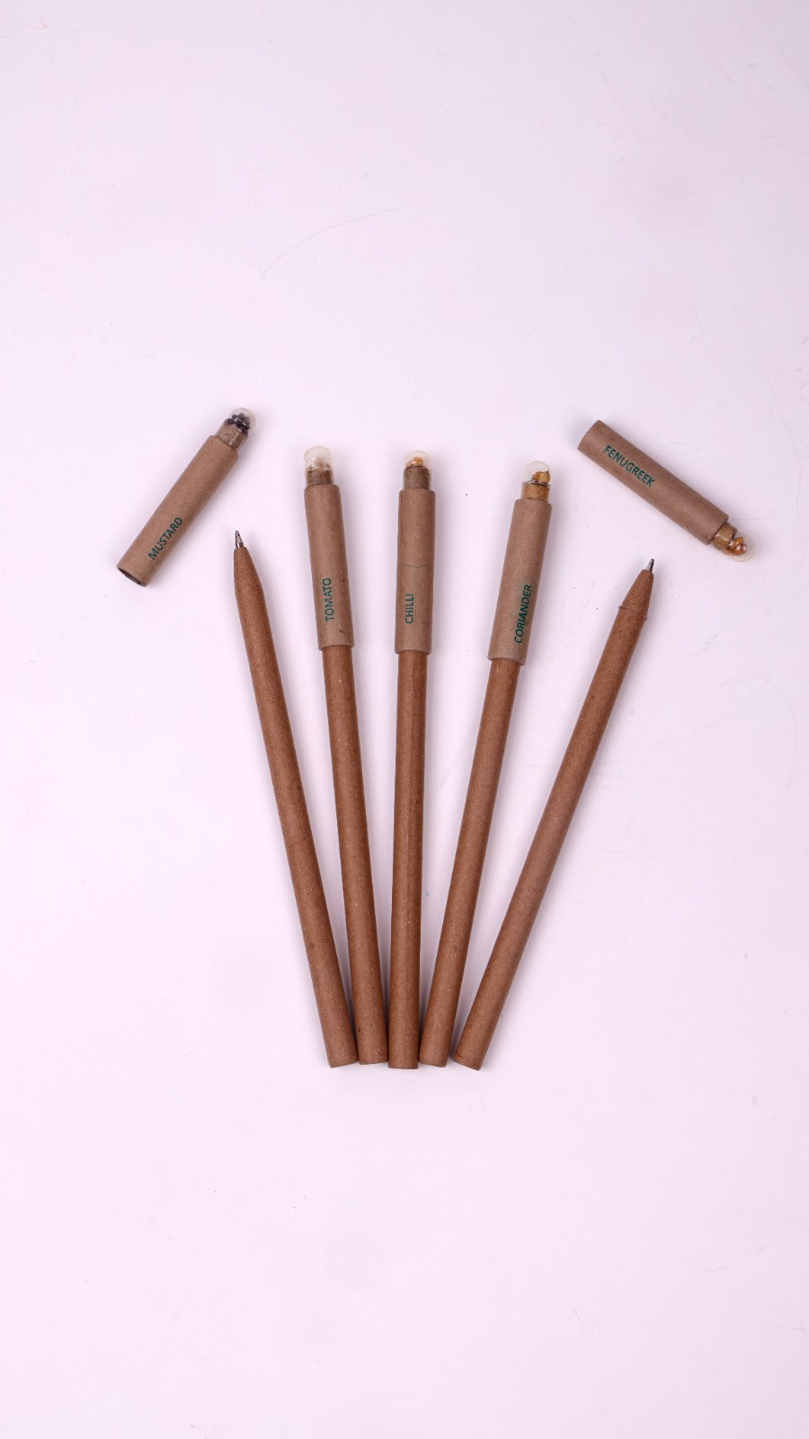 PLANTABLE SEED CAP WITH PAPER PEN (5 pcs)