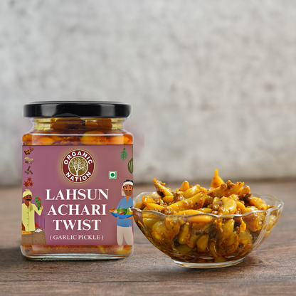 LAHSUN ACHARI TWIST (Garlic Pickle)