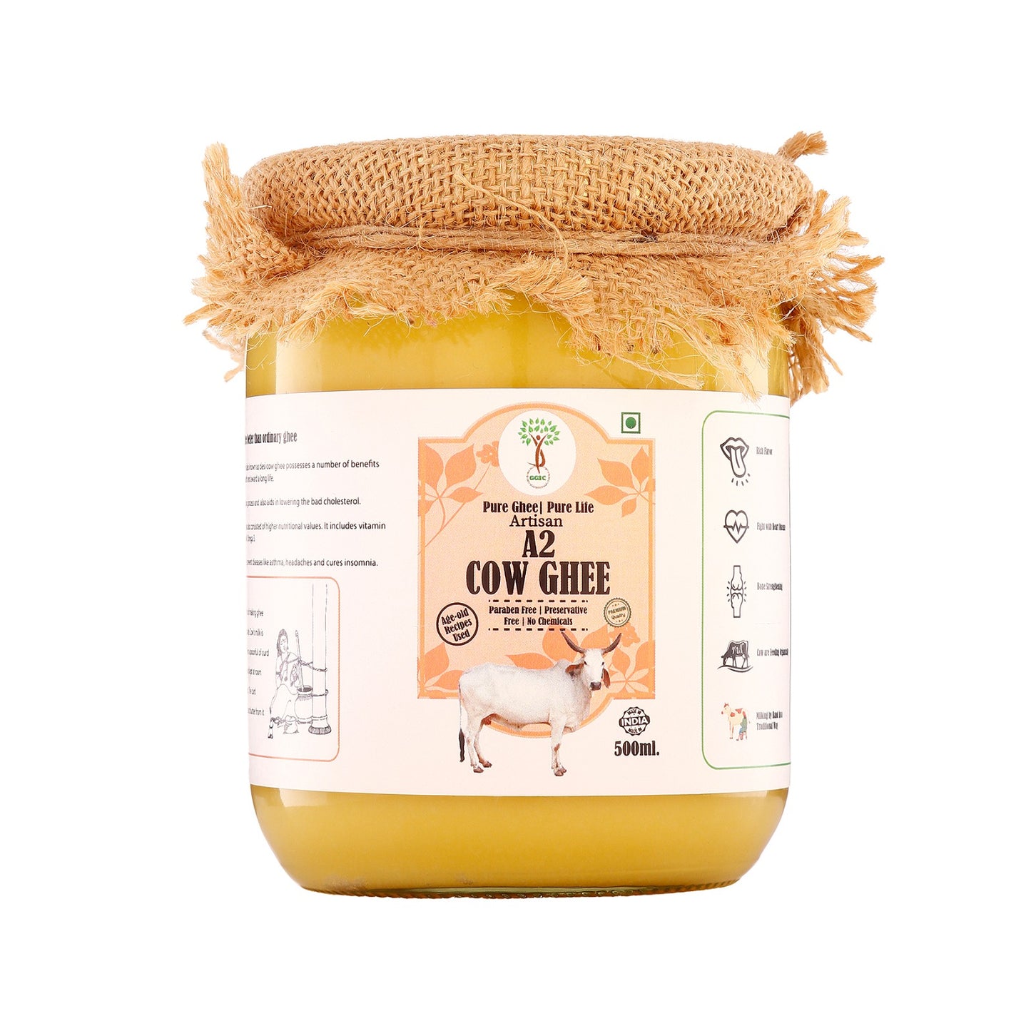 PURE & NATURAL ARTISAN A2 COW GHEE