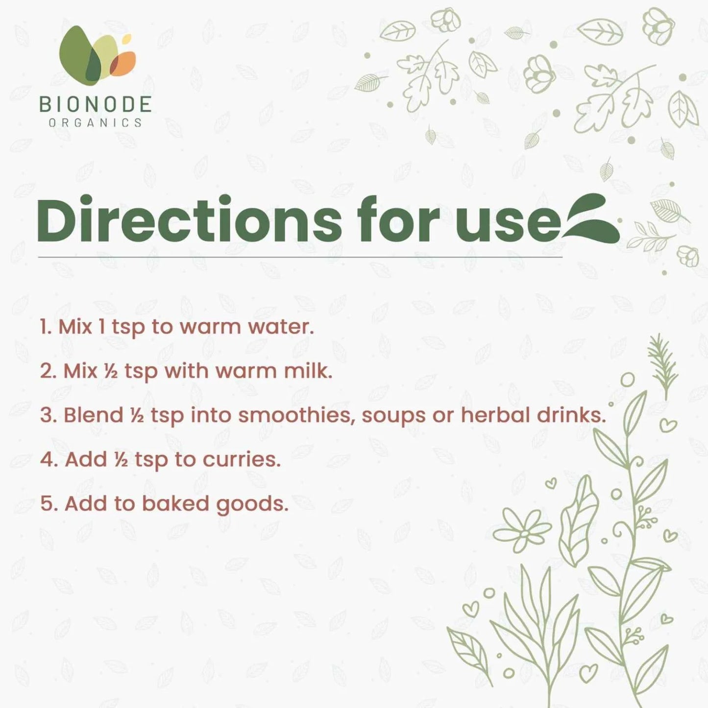 Bionode Organic Stevia Powder