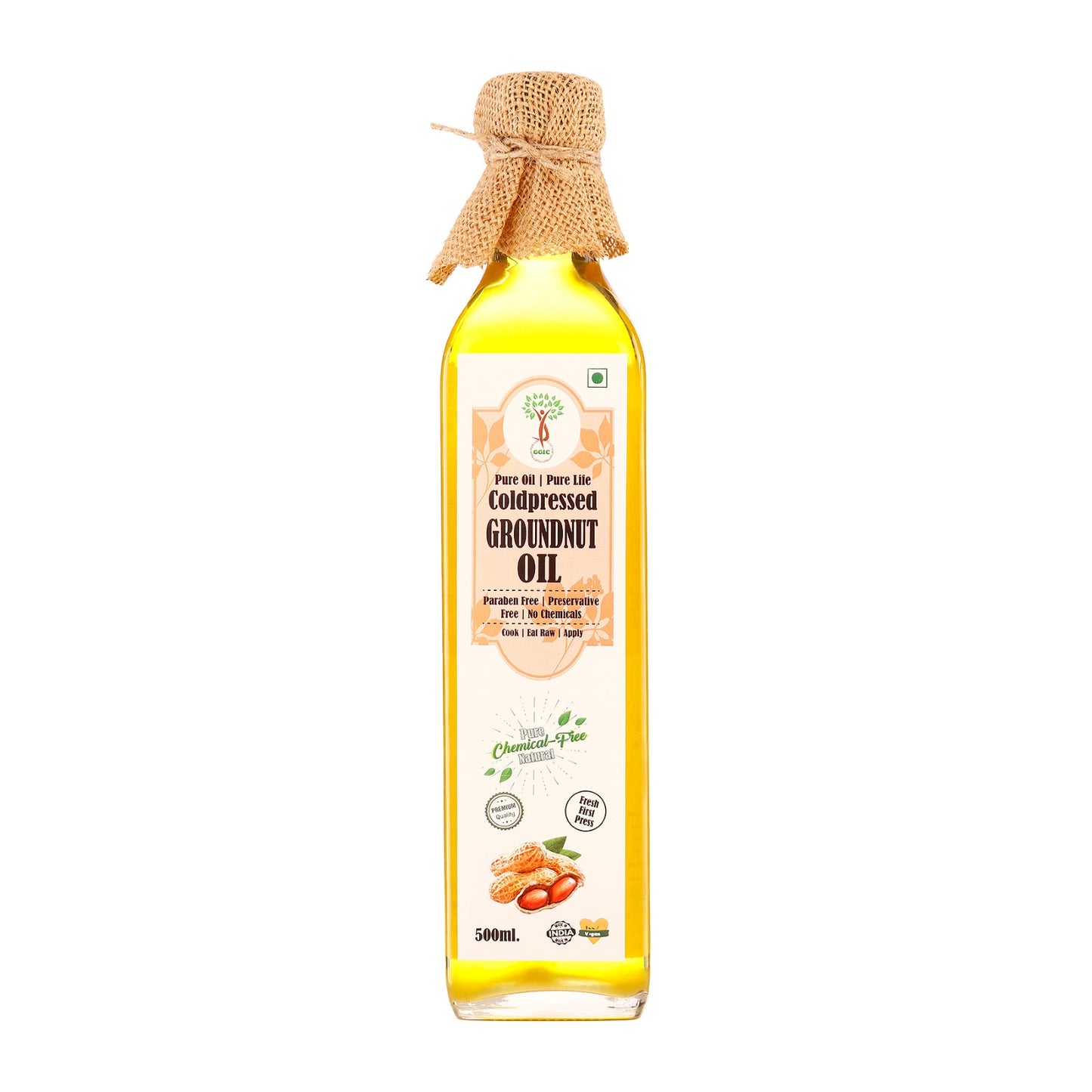 PURE & NATURAL COLD PRESSED GROUNDNUT OIL