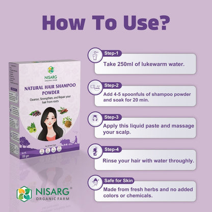 Natural Hair Shampoo Powder