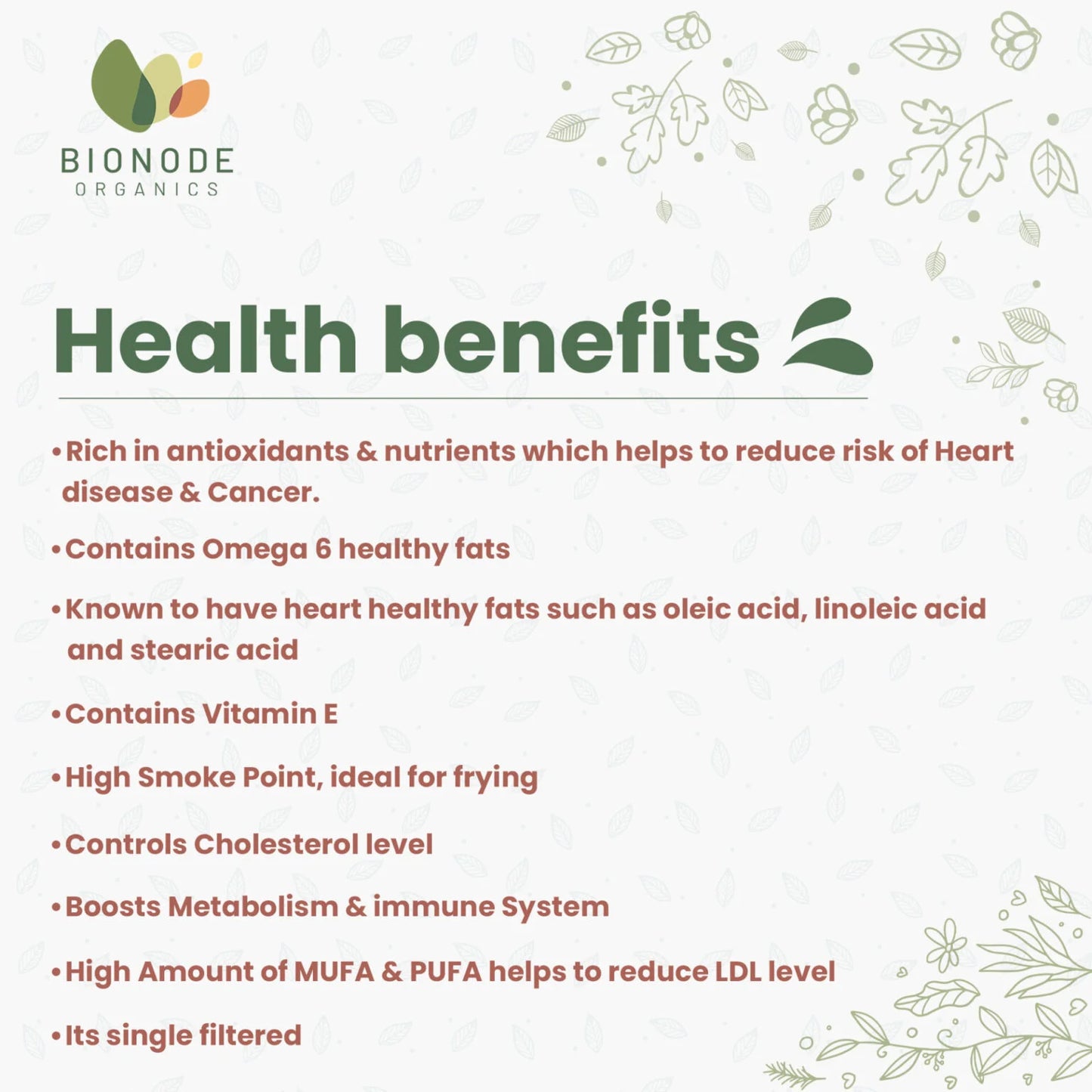 Bionode Organic Cold Pressed Groundnut Oil