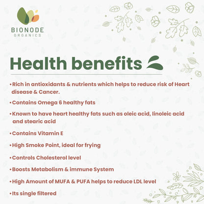 Bionode Organic Cold Pressed Groundnut Oil