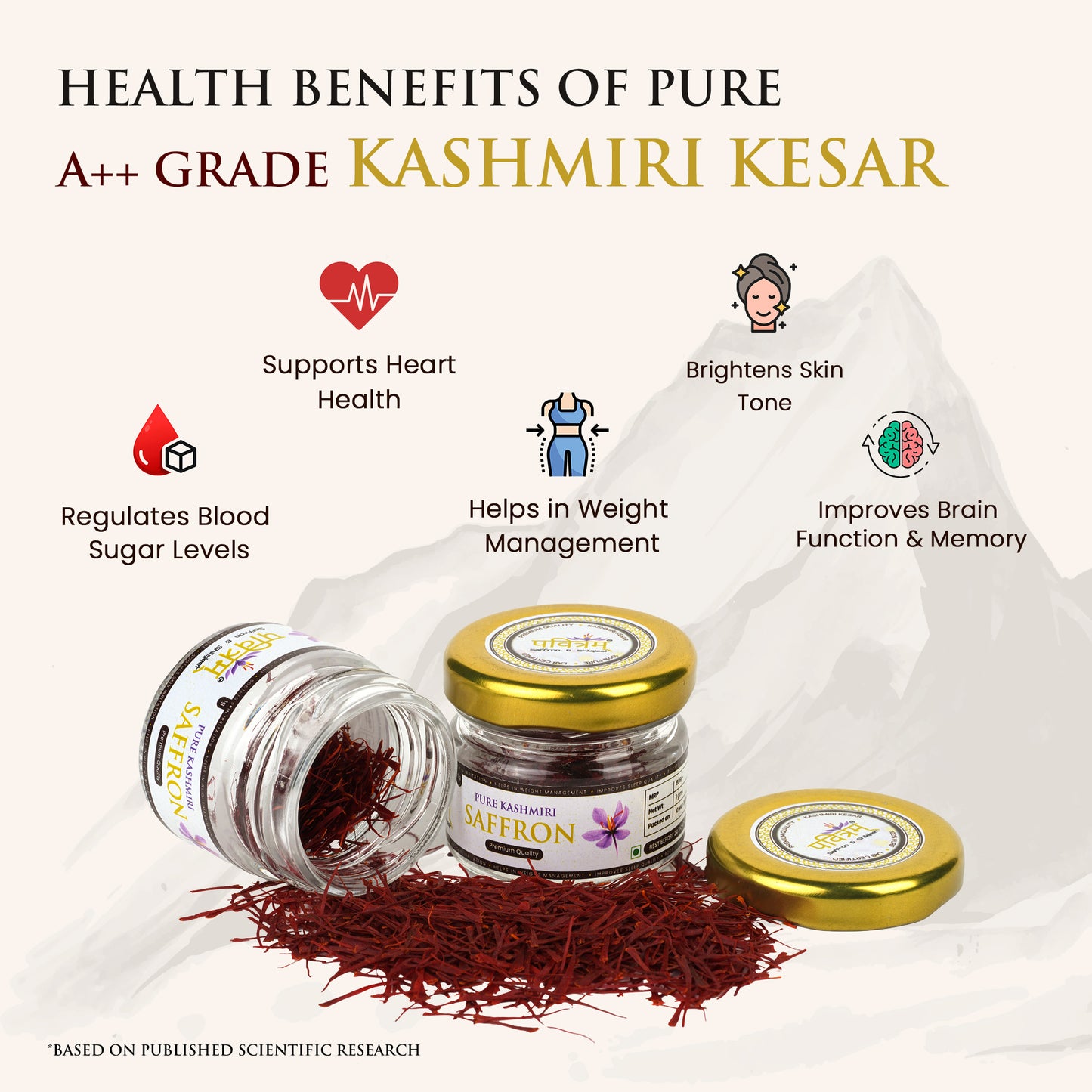Kashmiri Mongra Saffron Grade "A"