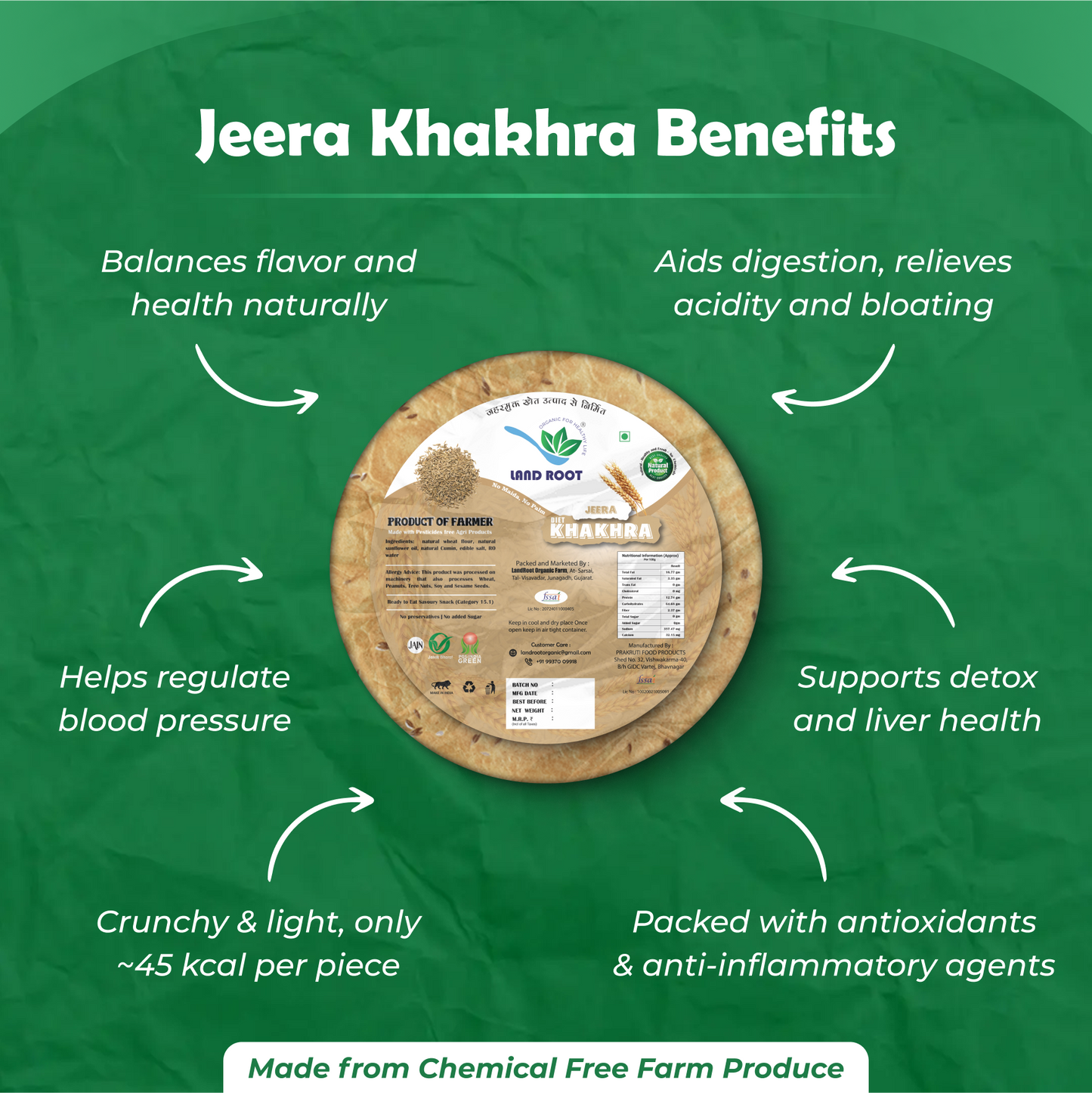Organic Jeera Khakhra