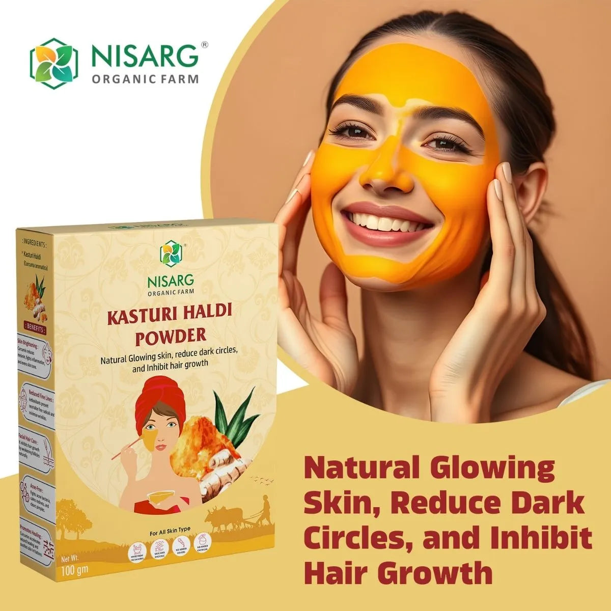 Organic Kasturi Haldi Powder