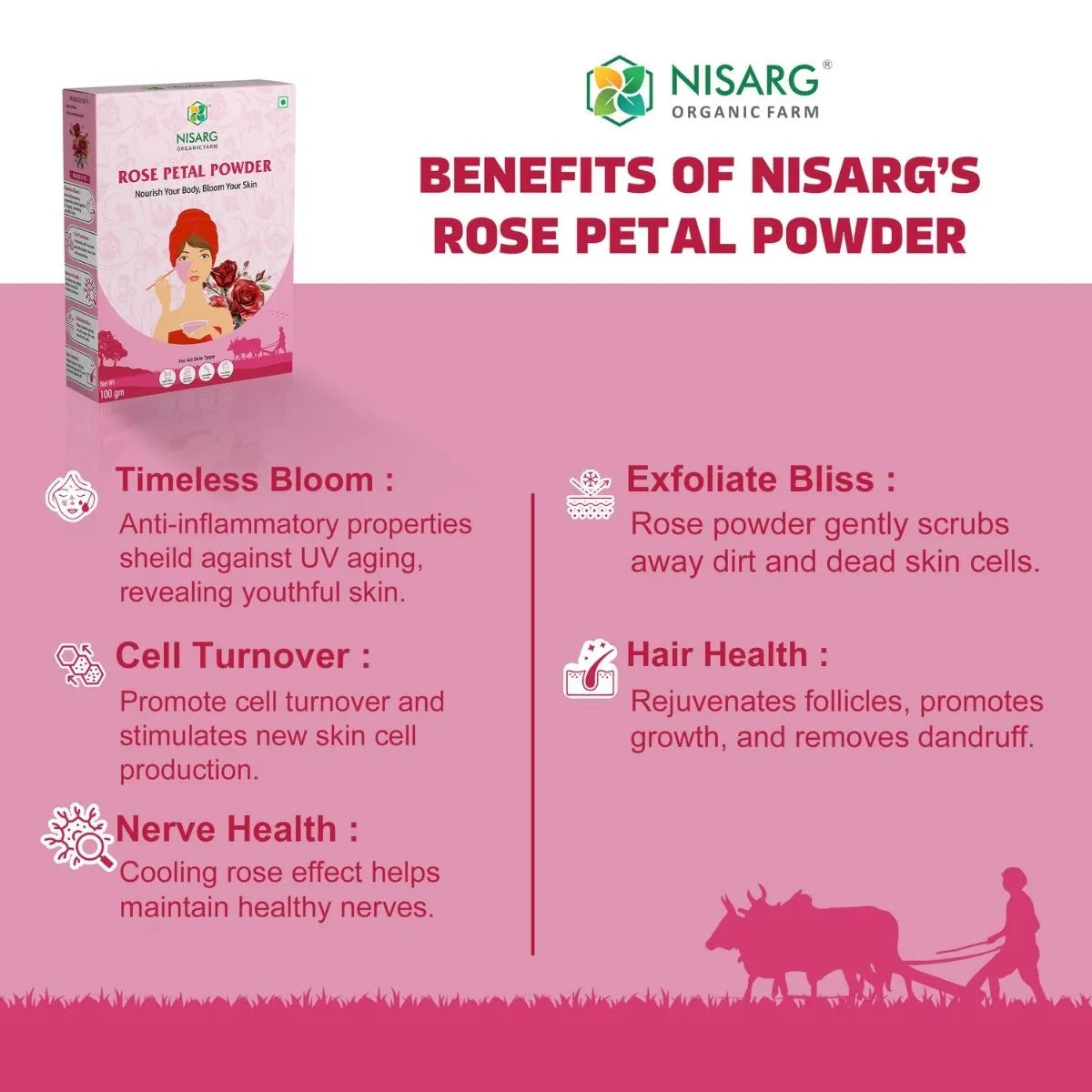 Red Rose Petals Powder