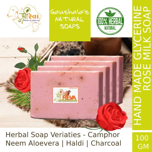 Shree Reva Herbal Handmade Soap - Rose