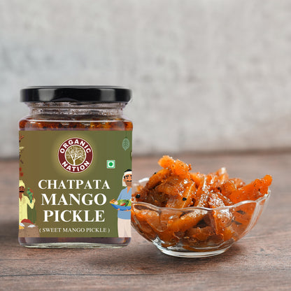 CHATPATA MANGO PICKLE (Sweet Mango Pickle)