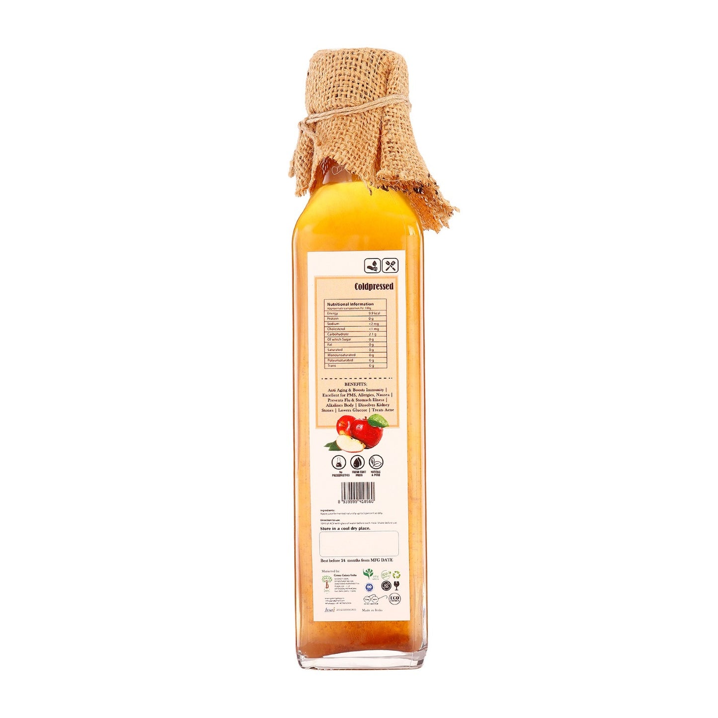 PURE & NATURAL APPLE CIDER VINEGAR WITH MOTHER