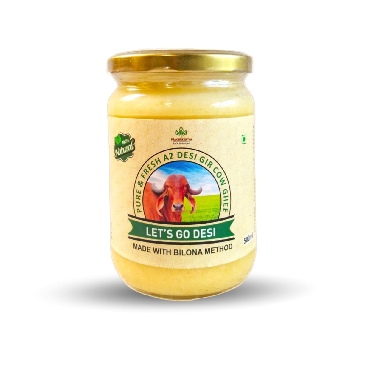 Organic A2 Gir Cow Ghee -500ml