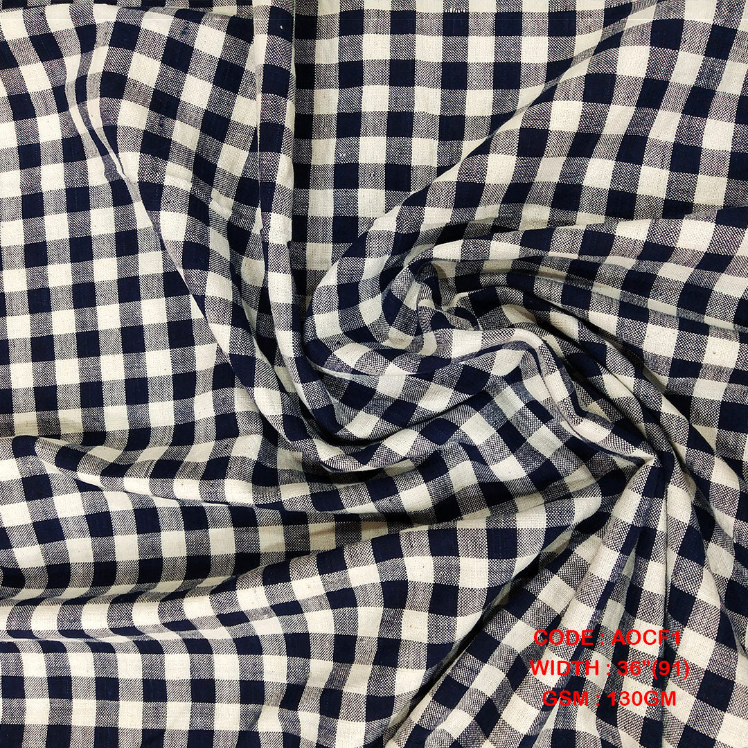 ORGANIC COTTON CHECKS HANDLOOM FABRICS