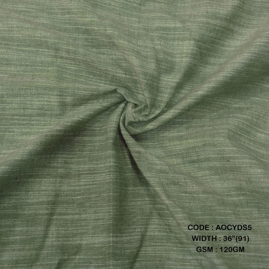 HERBAL YARN DYED SLUB LIGHT GREEN  ( 120 GSM AOCYDS5 )