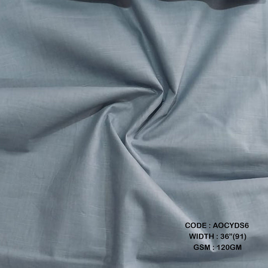 HERBAL YARN DYED SLUB SEA BLUE ( 120 GSM AOCYDS6 )