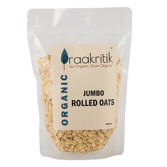 Organic Jumbo Rolled Oats 500 GM