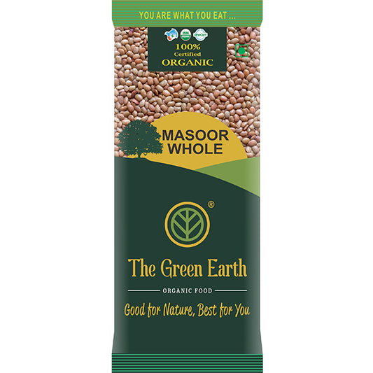 ORGANIC MASOOR WHOLE (500GMS)