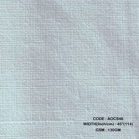 SINGLE TWISTED SOFT MATT COTTON BLEACHED ( 90 GSM AOCS46 )