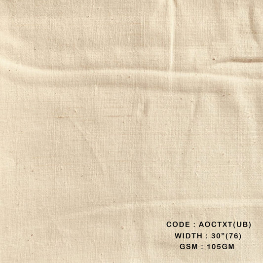 Twisted by twisted cotton unbleached fabrics (105 GSM AOCTXT(UB))