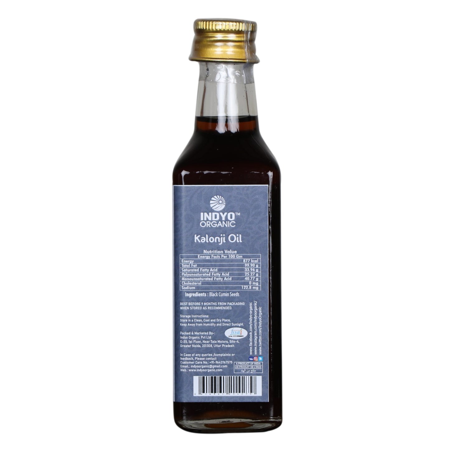 Organic Kalonji Oil- 100 ml